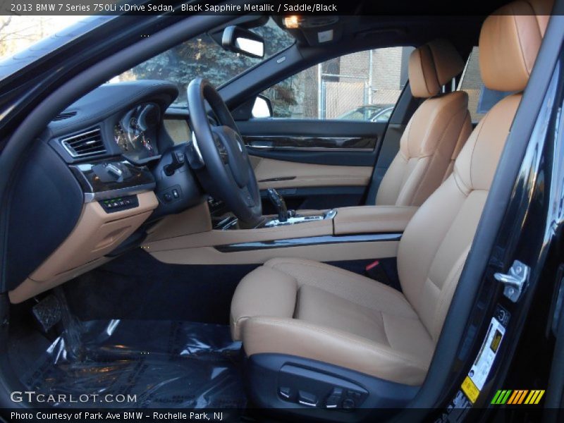 Front Seat of 2013 7 Series 750Li xDrive Sedan