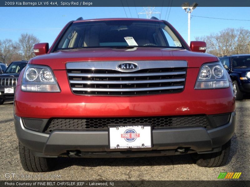 Spicy Red / Beige 2009 Kia Borrego LX V6 4x4