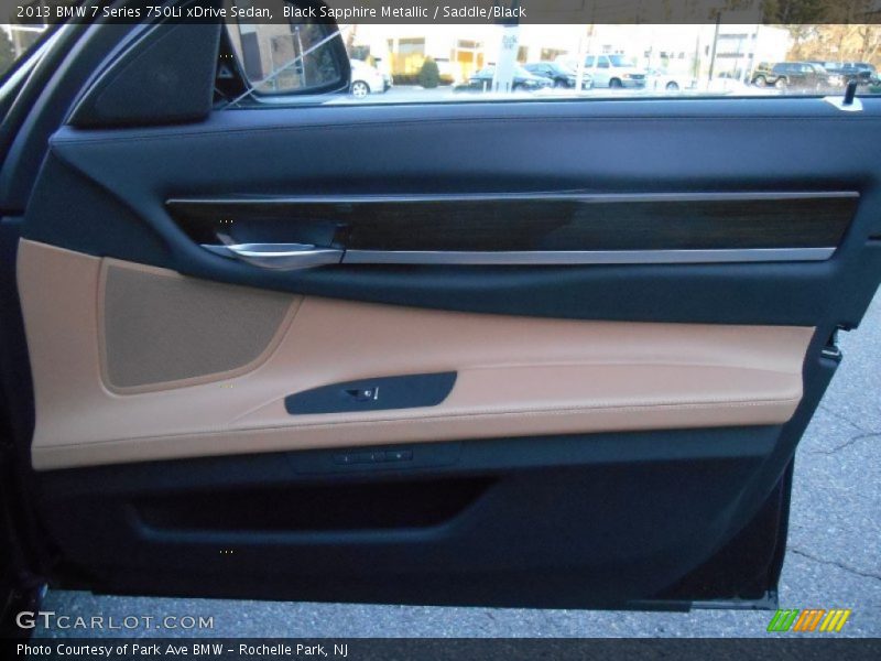 Black Sapphire Metallic / Saddle/Black 2013 BMW 7 Series 750Li xDrive Sedan