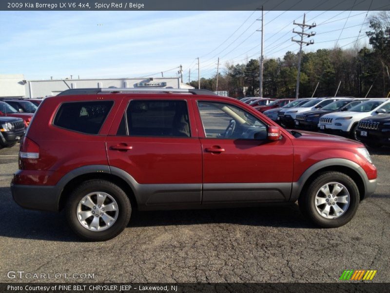 Spicy Red / Beige 2009 Kia Borrego LX V6 4x4