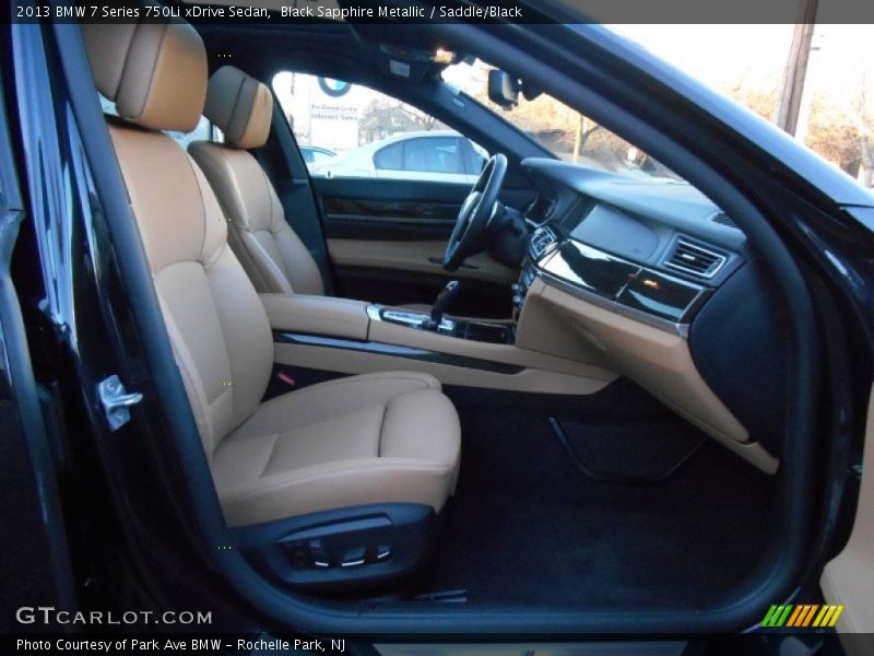 Black Sapphire Metallic / Saddle/Black 2013 BMW 7 Series 750Li xDrive Sedan