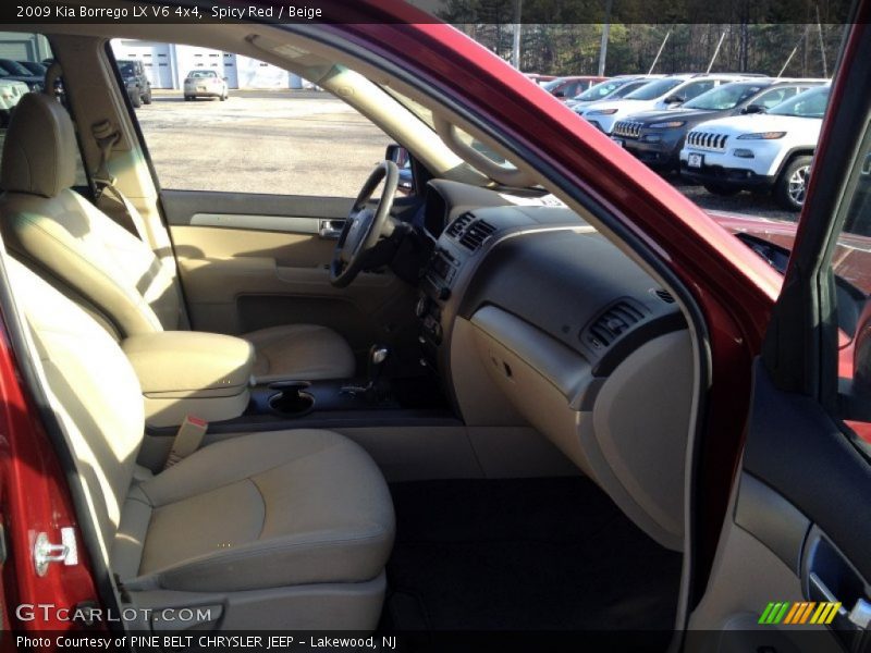 Spicy Red / Beige 2009 Kia Borrego LX V6 4x4