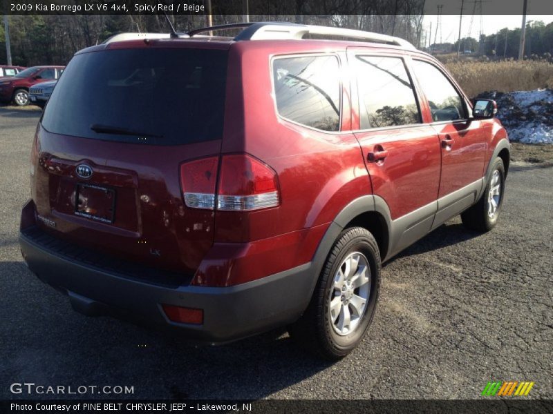 Spicy Red / Beige 2009 Kia Borrego LX V6 4x4
