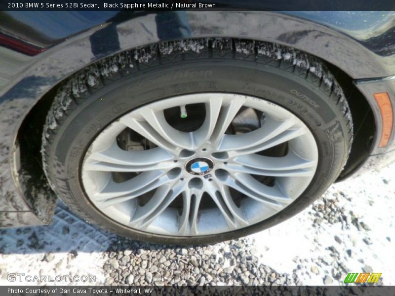 Black Sapphire Metallic / Natural Brown 2010 BMW 5 Series 528i Sedan