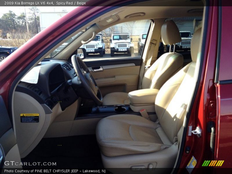 Spicy Red / Beige 2009 Kia Borrego LX V6 4x4