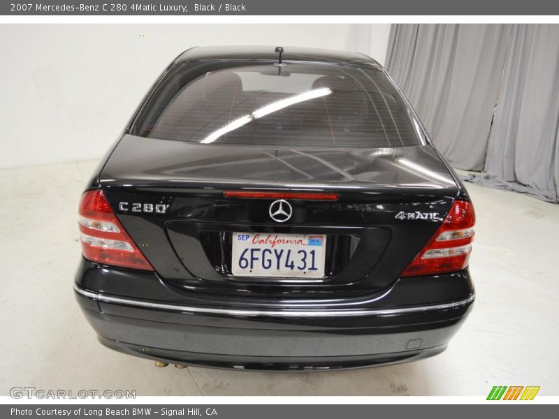 Black / Black 2007 Mercedes-Benz C 280 4Matic Luxury