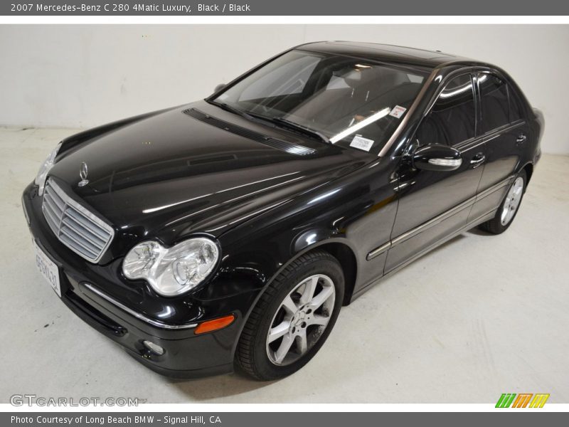 Black / Black 2007 Mercedes-Benz C 280 4Matic Luxury