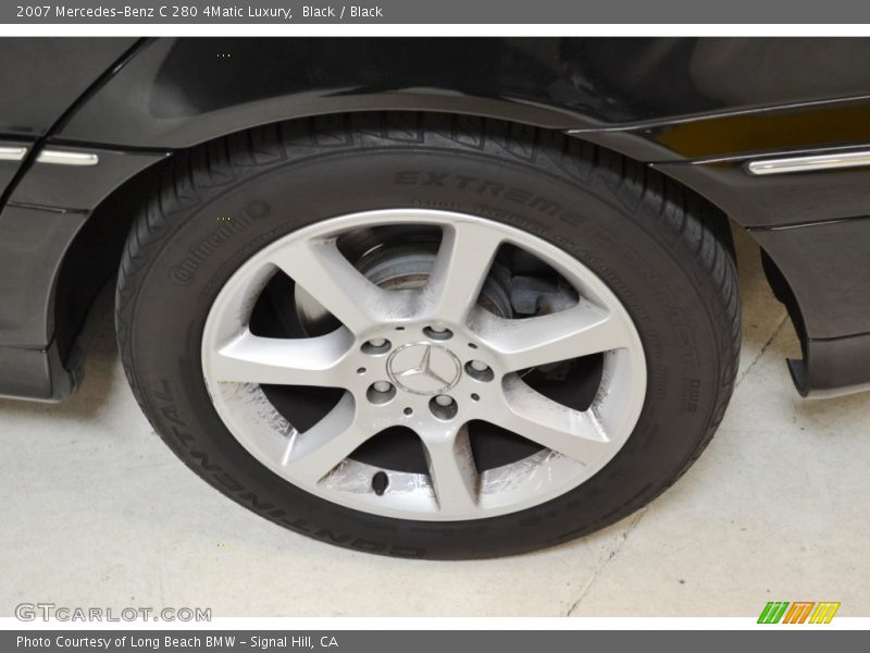 Black / Black 2007 Mercedes-Benz C 280 4Matic Luxury