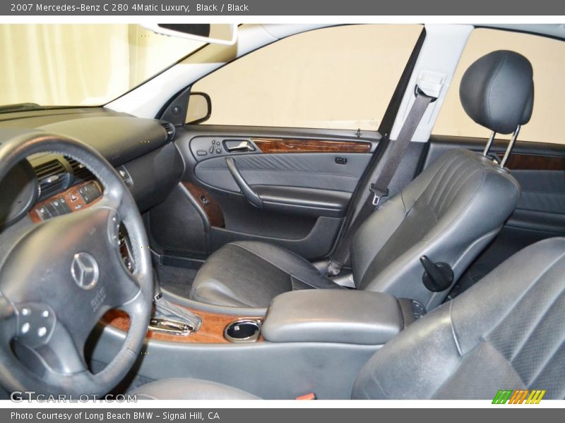Black / Black 2007 Mercedes-Benz C 280 4Matic Luxury