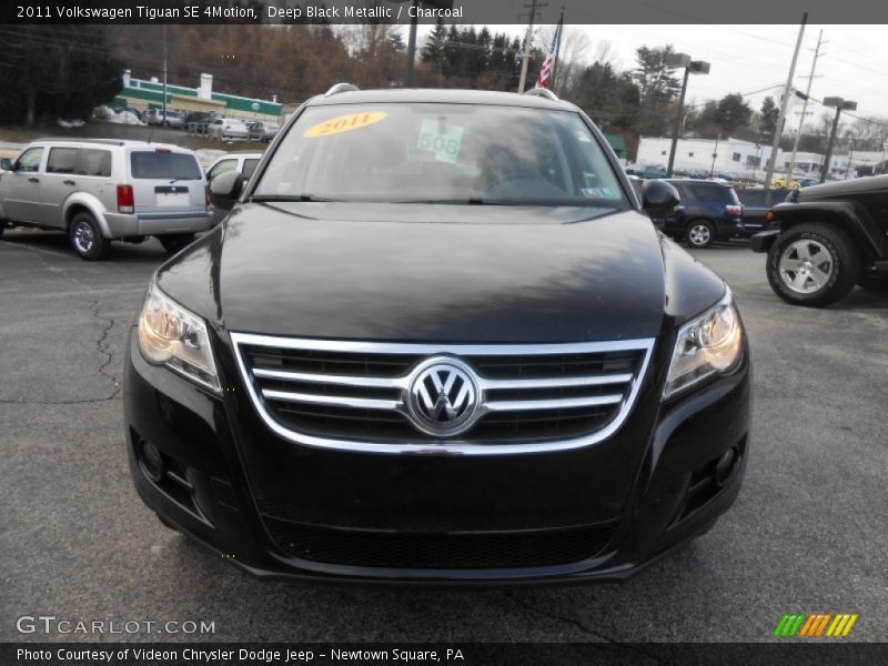 Deep Black Metallic / Charcoal 2011 Volkswagen Tiguan SE 4Motion