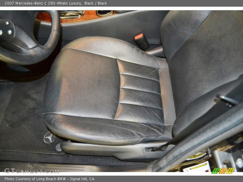 Black / Black 2007 Mercedes-Benz C 280 4Matic Luxury