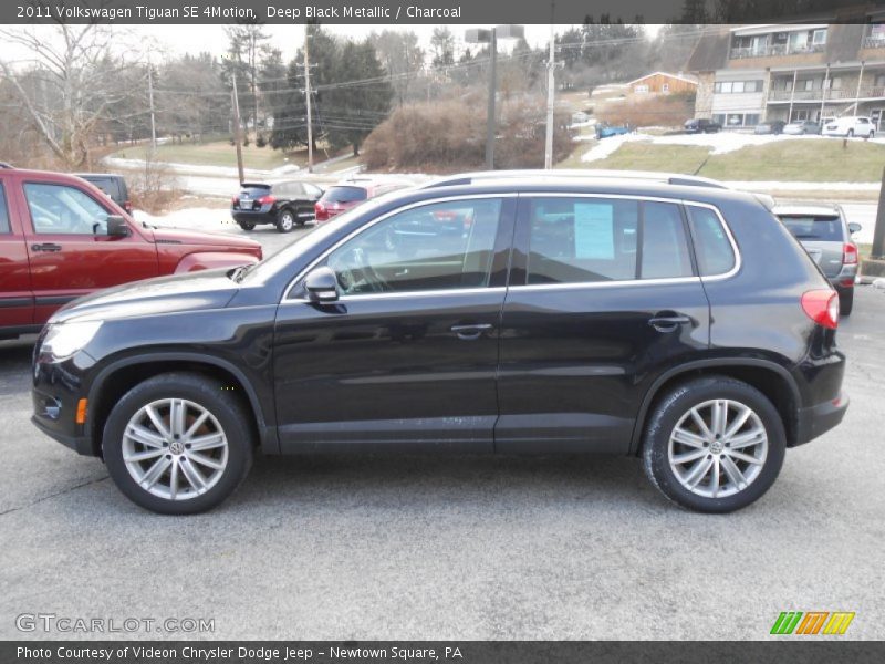 Deep Black Metallic / Charcoal 2011 Volkswagen Tiguan SE 4Motion