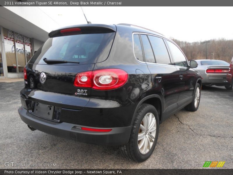 Deep Black Metallic / Charcoal 2011 Volkswagen Tiguan SE 4Motion