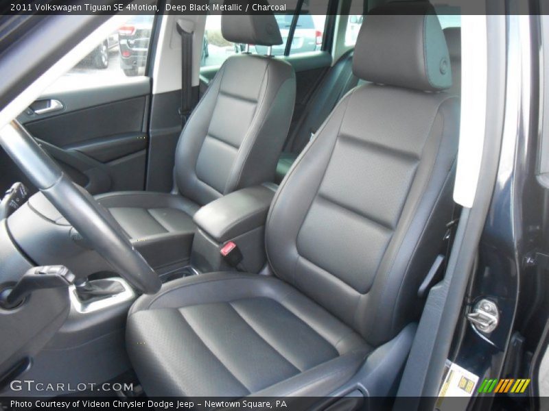 Deep Black Metallic / Charcoal 2011 Volkswagen Tiguan SE 4Motion