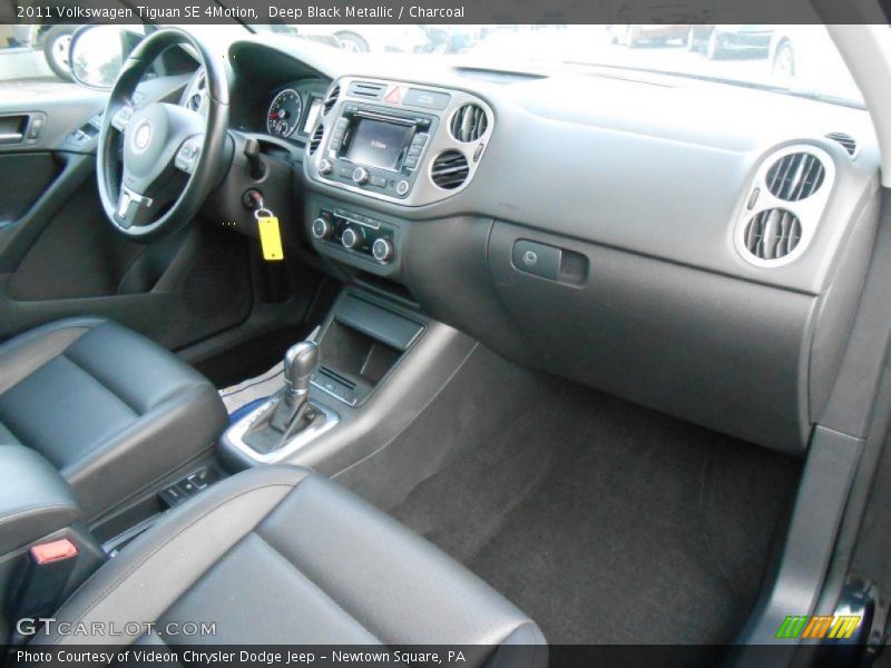 Deep Black Metallic / Charcoal 2011 Volkswagen Tiguan SE 4Motion