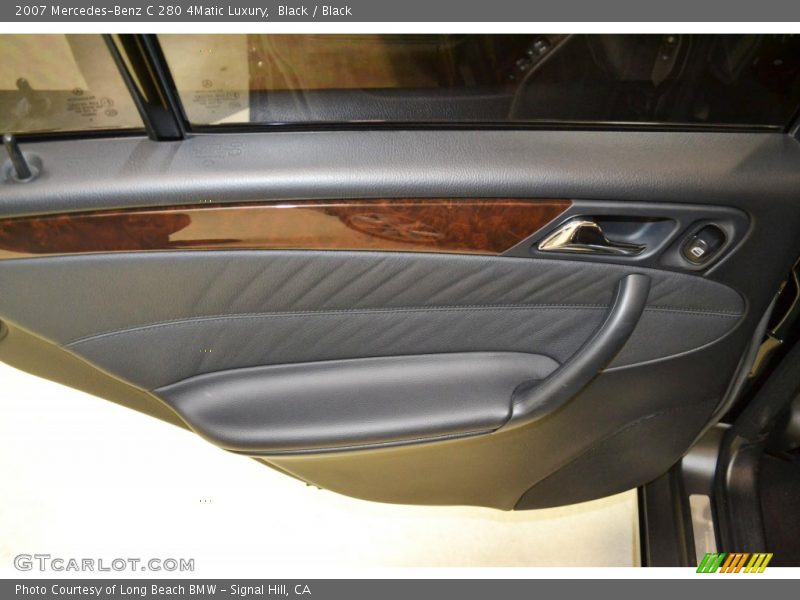 Black / Black 2007 Mercedes-Benz C 280 4Matic Luxury