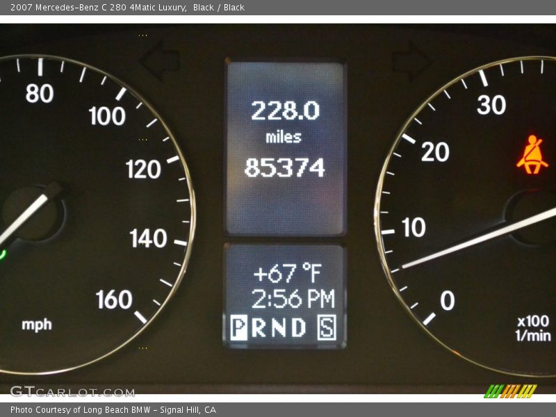 Black / Black 2007 Mercedes-Benz C 280 4Matic Luxury