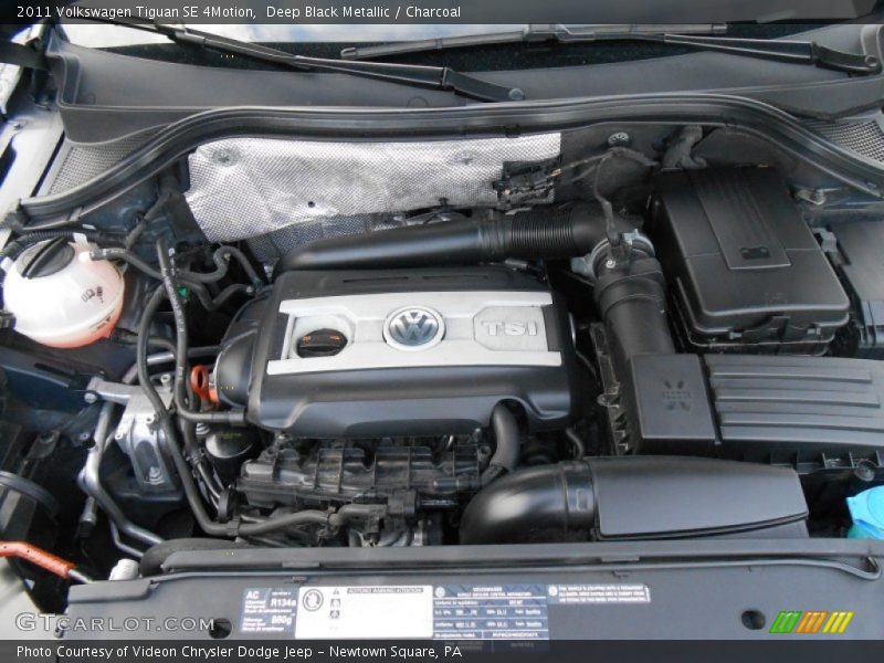 Deep Black Metallic / Charcoal 2011 Volkswagen Tiguan SE 4Motion