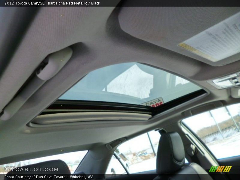 Barcelona Red Metallic / Black 2012 Toyota Camry SE