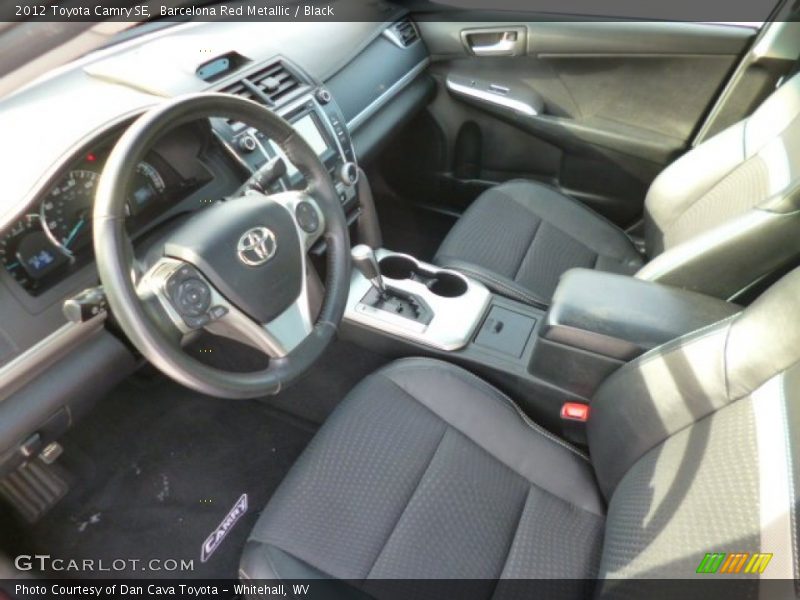 Barcelona Red Metallic / Black 2012 Toyota Camry SE