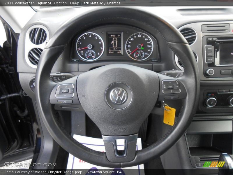 Deep Black Metallic / Charcoal 2011 Volkswagen Tiguan SE 4Motion