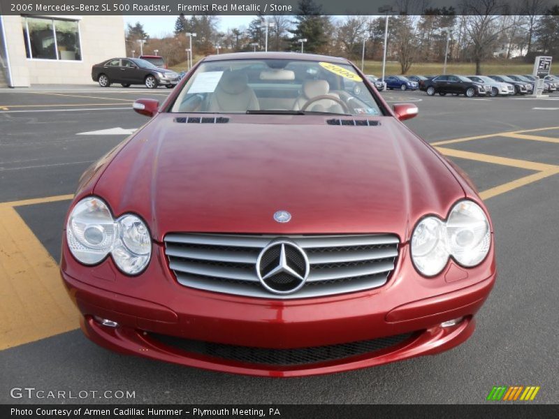 Firemist Red Metallic / Stone 2006 Mercedes-Benz SL 500 Roadster