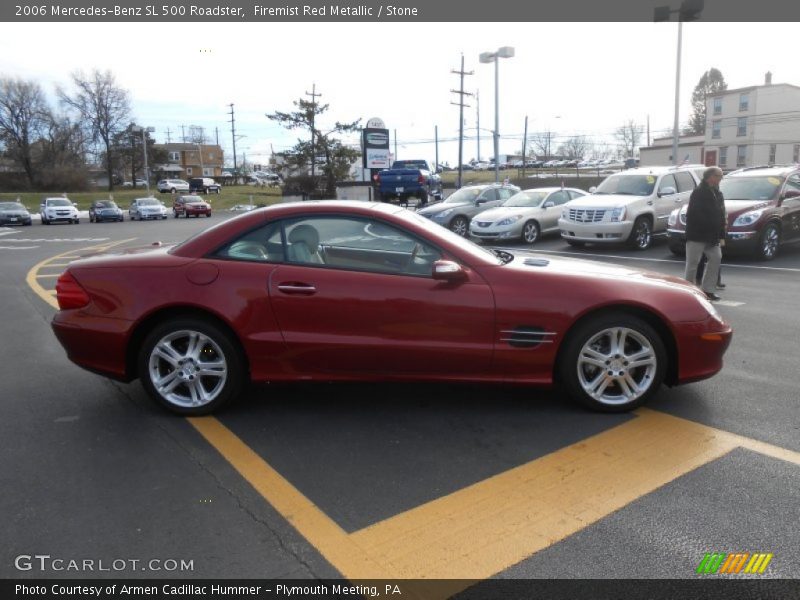 Firemist Red Metallic / Stone 2006 Mercedes-Benz SL 500 Roadster