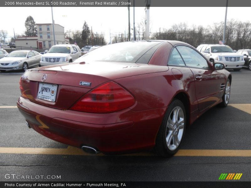 Firemist Red Metallic / Stone 2006 Mercedes-Benz SL 500 Roadster