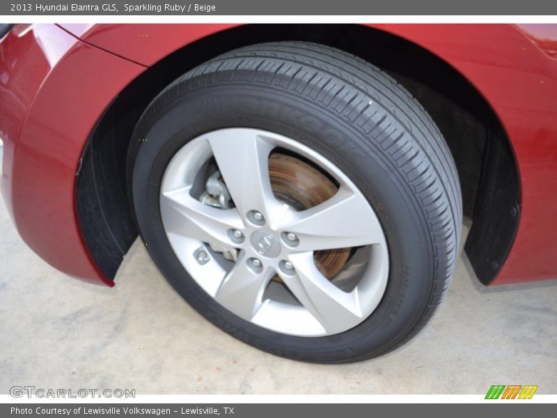 Sparkling Ruby / Beige 2013 Hyundai Elantra GLS