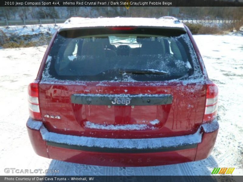 Inferno Red Crystal Pearl / Dark Slate Gray/Light Pebble Beige 2010 Jeep Compass Sport 4x4