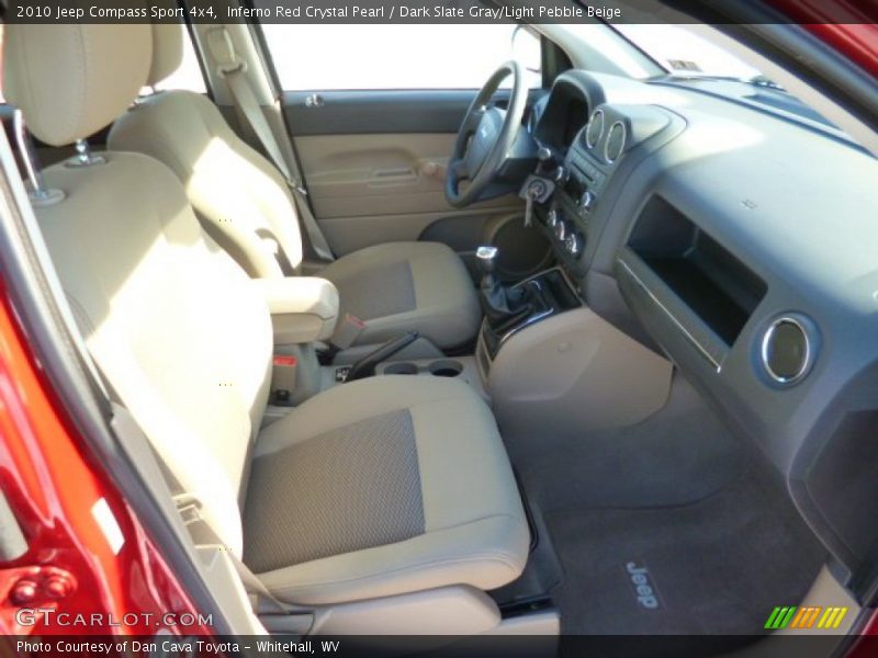Inferno Red Crystal Pearl / Dark Slate Gray/Light Pebble Beige 2010 Jeep Compass Sport 4x4