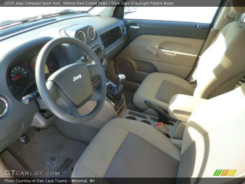 Inferno Red Crystal Pearl / Dark Slate Gray/Light Pebble Beige 2010 Jeep Compass Sport 4x4