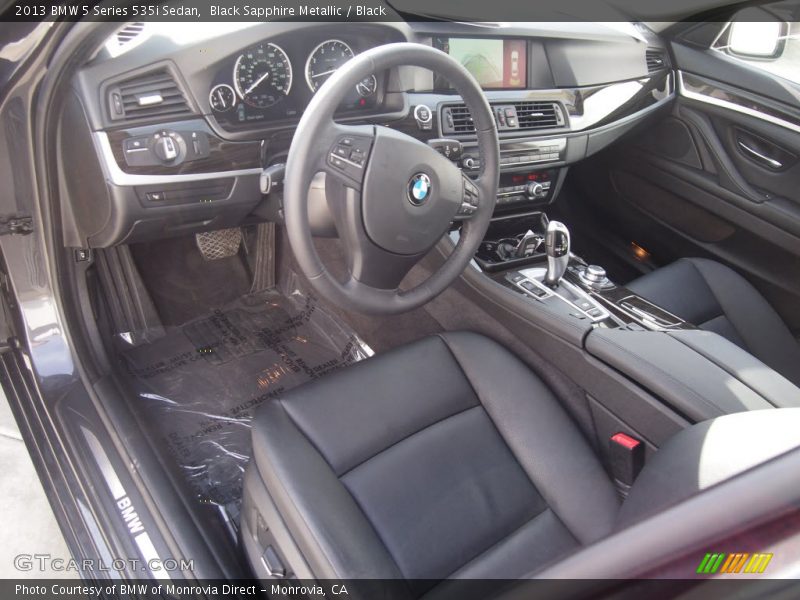 Black Sapphire Metallic / Black 2013 BMW 5 Series 535i Sedan