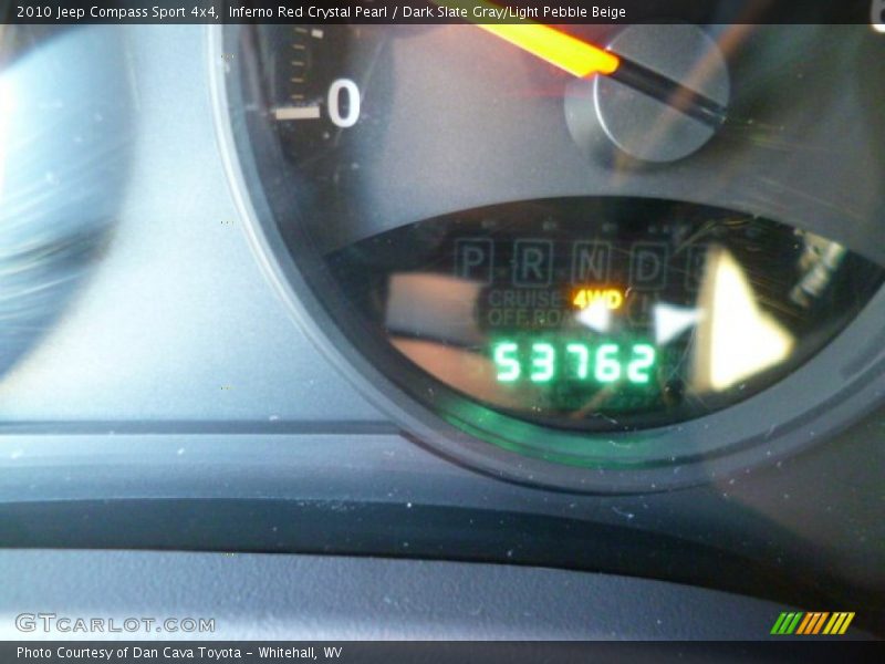 Inferno Red Crystal Pearl / Dark Slate Gray/Light Pebble Beige 2010 Jeep Compass Sport 4x4