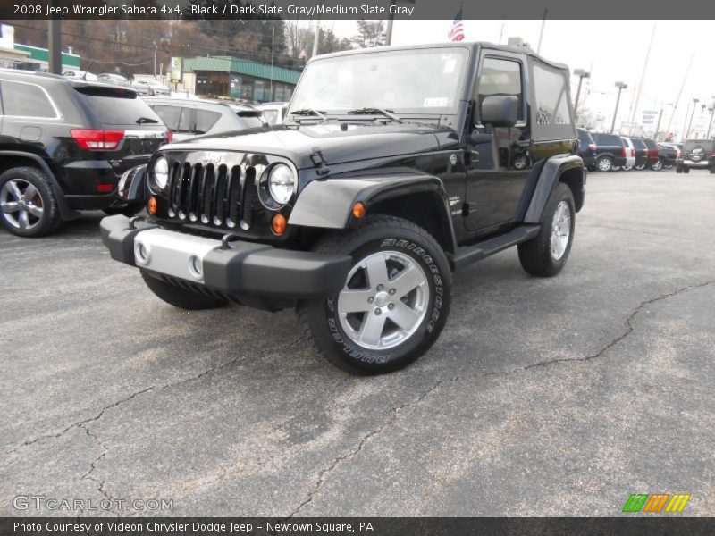 Black / Dark Slate Gray/Medium Slate Gray 2008 Jeep Wrangler Sahara 4x4