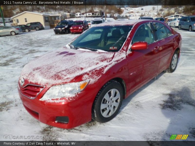 Barcelona Red Metallic / Bisque 2011 Toyota Camry LE