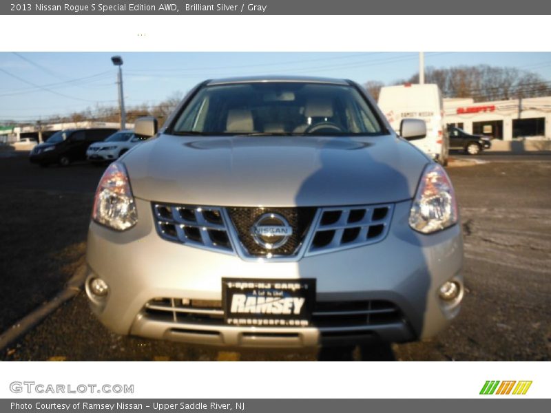Brilliant Silver / Gray 2013 Nissan Rogue S Special Edition AWD
