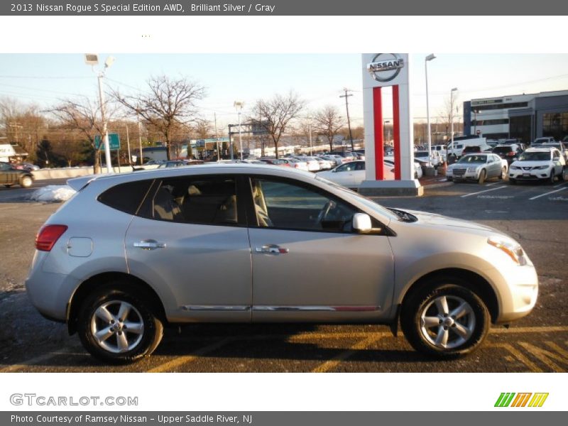 Brilliant Silver / Gray 2013 Nissan Rogue S Special Edition AWD