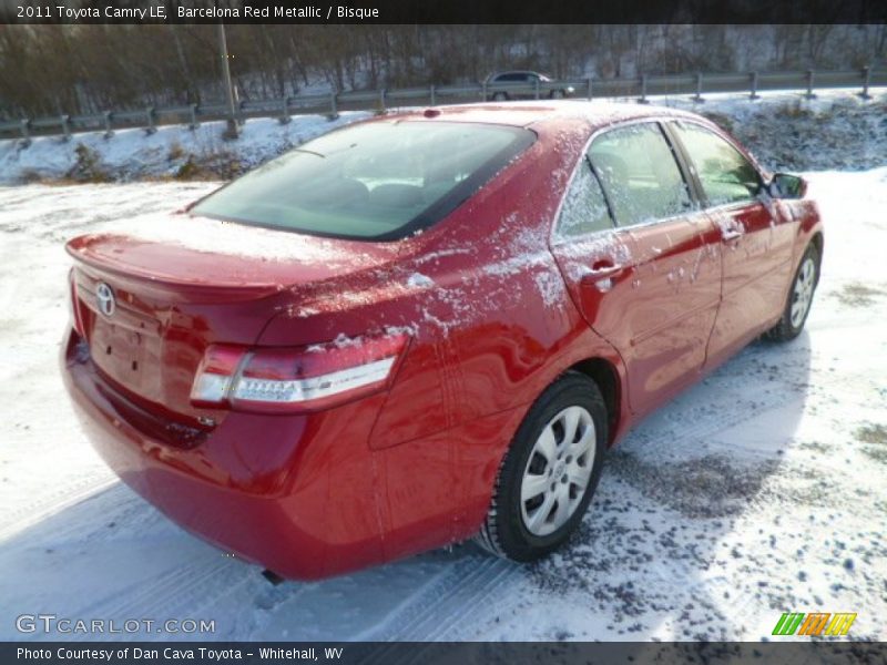 Barcelona Red Metallic / Bisque 2011 Toyota Camry LE