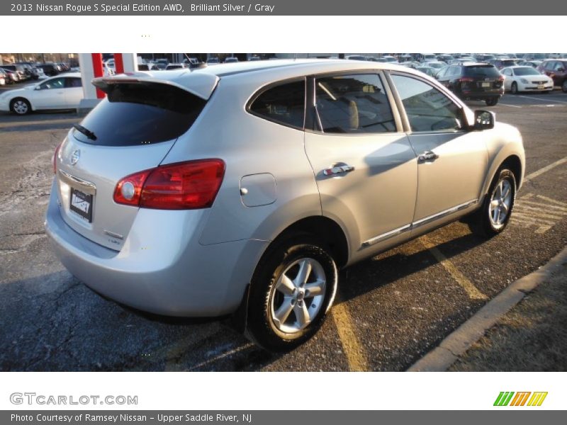 Brilliant Silver / Gray 2013 Nissan Rogue S Special Edition AWD