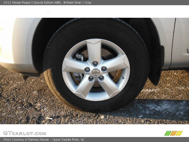 Brilliant Silver / Gray 2013 Nissan Rogue S Special Edition AWD
