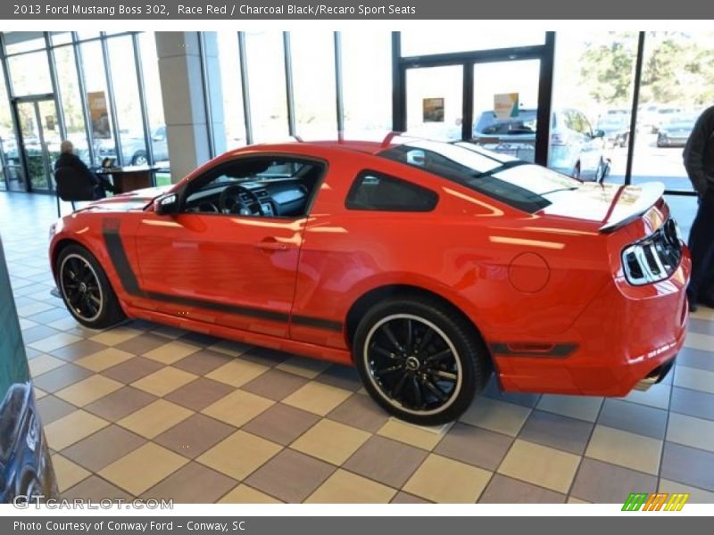 Race Red / Charcoal Black/Recaro Sport Seats 2013 Ford Mustang Boss 302