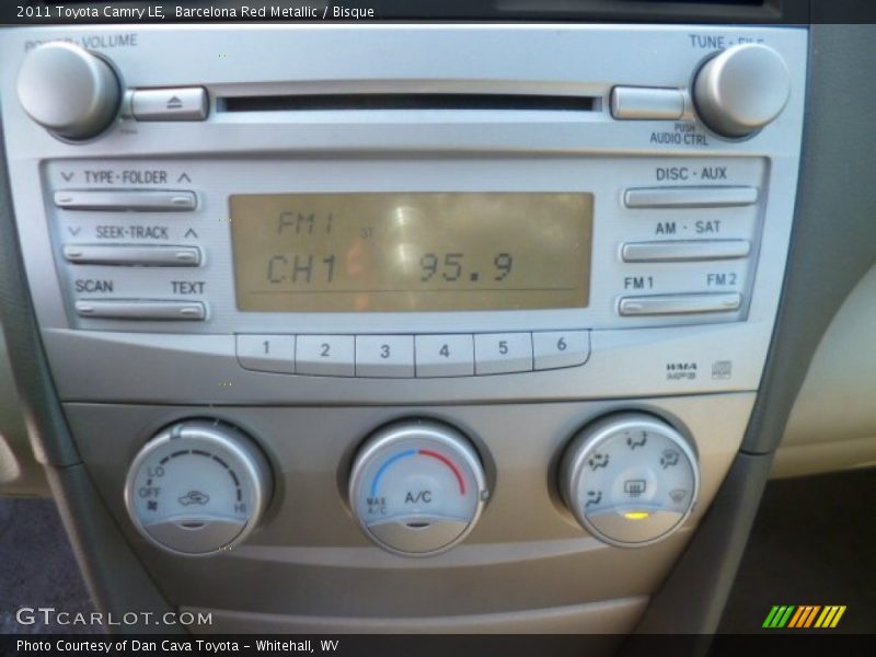 Barcelona Red Metallic / Bisque 2011 Toyota Camry LE