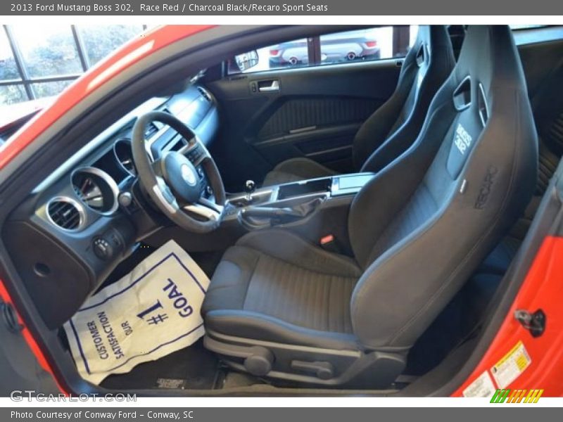 Race Red / Charcoal Black/Recaro Sport Seats 2013 Ford Mustang Boss 302