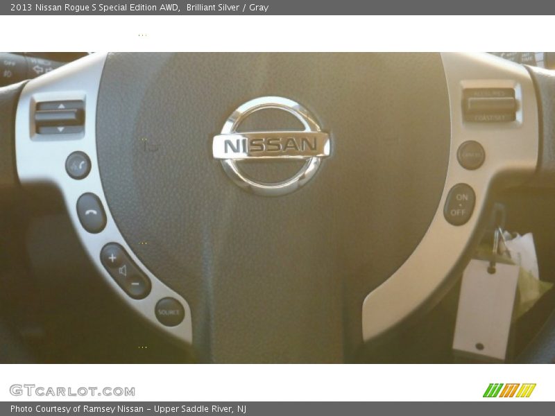 Brilliant Silver / Gray 2013 Nissan Rogue S Special Edition AWD