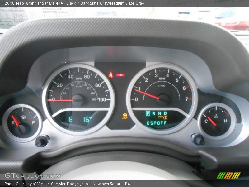 Black / Dark Slate Gray/Medium Slate Gray 2008 Jeep Wrangler Sahara 4x4