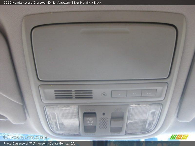 Alabaster Silver Metallic / Black 2010 Honda Accord Crosstour EX-L