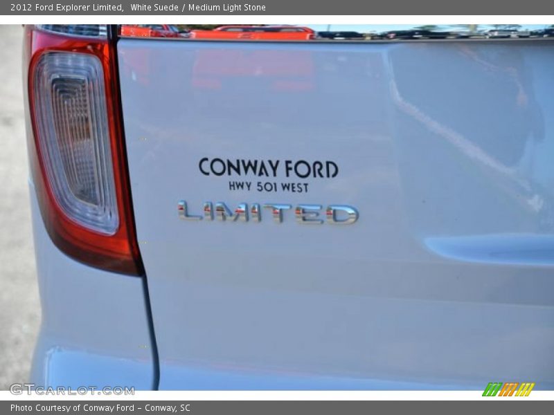 White Suede / Medium Light Stone 2012 Ford Explorer Limited