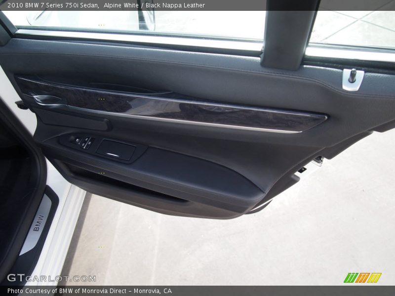 Alpine White / Black Nappa Leather 2010 BMW 7 Series 750i Sedan