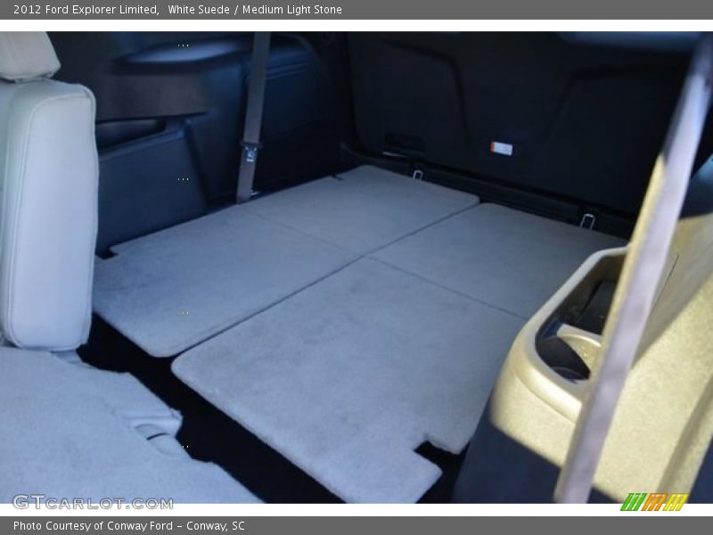 White Suede / Medium Light Stone 2012 Ford Explorer Limited